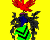 Desenho Escudo de armas e águia pintado por lucas