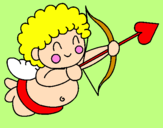 Desenho Cupido  pintado por Cris