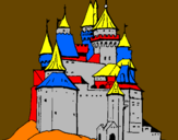 Desenho Castelo medieval pintado por danilo