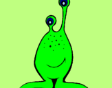 Desenho Mini-extraterrestre pintado por Laurex