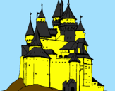 Desenho Castelo medieval pintado por thdf