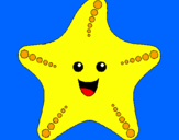 Desenho Estrela do mar pintado por karolyna