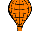 Desenho Balão de ar quente pintado por luiz eduardo