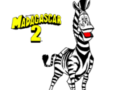 Desenho Madagascar 2 Marty pintado por pedro