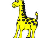 Desenho Girafa pintado por ka