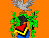 Desenho Escudo de armas e águia pintado por Rafael