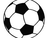 Desenho Bola de futebol II pintado por Rô