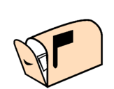 Desenho Caixa de correio pintado por clarissa