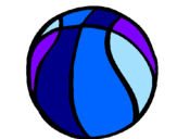Desenho Bola de basquete pintado por Diana