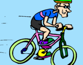 Desenho Ciclismo pintado por guinaartes