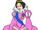 Desenho Princesa real pintado por gui