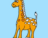 Desenho Girafa pintado por tamires