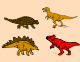 Desenho Dinossauros de terra pintado por LUCAS FORTE