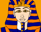 Desenho Tutankamon pintado por Ana Silva