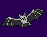 Desenho Morcego a voar pintado por samira