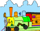 Desenho Locomotiva  pintado por Nathan