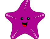 Desenho Estrela do mar pintado por jayane 