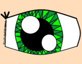 Desenho Olho pintado por michelli e carol     