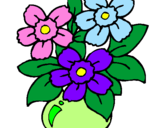 Desenho Jarro de flores pintado por LIZABELY
