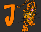 Desenho Jaguar pintado por Riscs