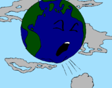 Desenho Terra doente pintado por fofa