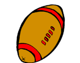 Desenho Bola de futebol americano pintado por kairo  cid