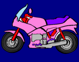 Desenho Motocicleta pintado por lara