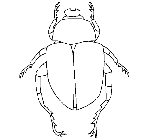 Desenho Escaravelho pintado por gabriela