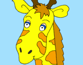 Desenho Cara de girafa pintado por Luise B. Gaio