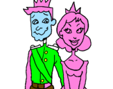 Desenho Príncipe e princesa pintado por nanmh4xf87ghyt