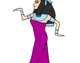Desenho Bailarina egipcia  pintado por andrea
