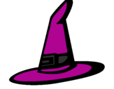 Desenho Chapéu de bruxa pintado por 008