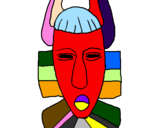 Desenho Máscara africana pintado por Sulelen