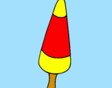 Desenho Gelado cone pintado por ana rita