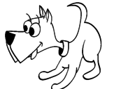 Desenho Cachorro III pintado por ca