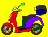 Desenho Ciclomotor pintado por papaleguas
