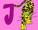 Desenho Jaguar pintado por julia