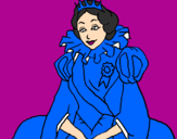 Desenho Princesa real pintado por beatriz aparecida