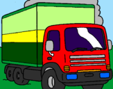 Desenho Camião pintado por Crash