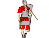 Desenho Soldado romano pintado por kakashi1999