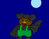 Desenho Morcego com calças pintado por sofia 