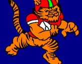 Desenho Jogador tigre pintado por arthur bernardo