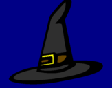 Desenho Chapéu de bruxa pintado por :D