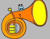 Desenho Trompa pintado por Rafael