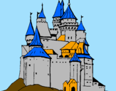 Desenho Castelo medieval pintado por kevin