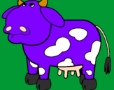 Desenho Vaca pensativa pintado por sebi