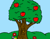 Desenho Macieira  pintado por marcelle