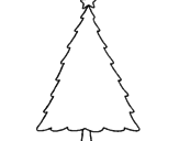 Desenho Árvore com estrela pintado por pinh