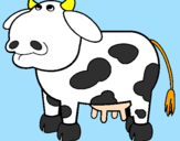 Desenho Vaca pensativa pintado por Arthur