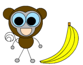 Desenho Macaco 2 pintado por wanessa